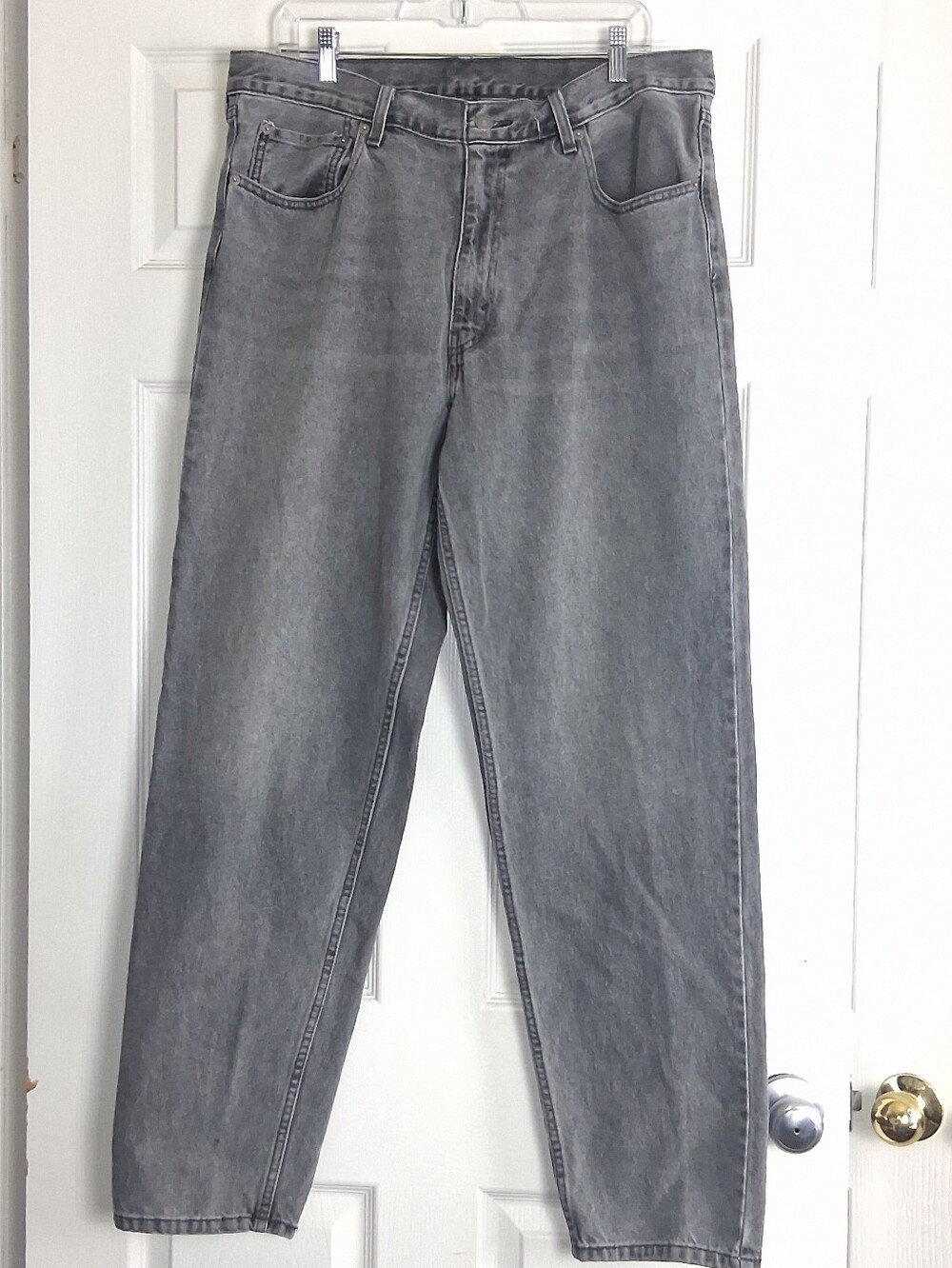 Levi's 550 '92 Relaxed Taper Gray Wash Denim Jeans 36Wx34L